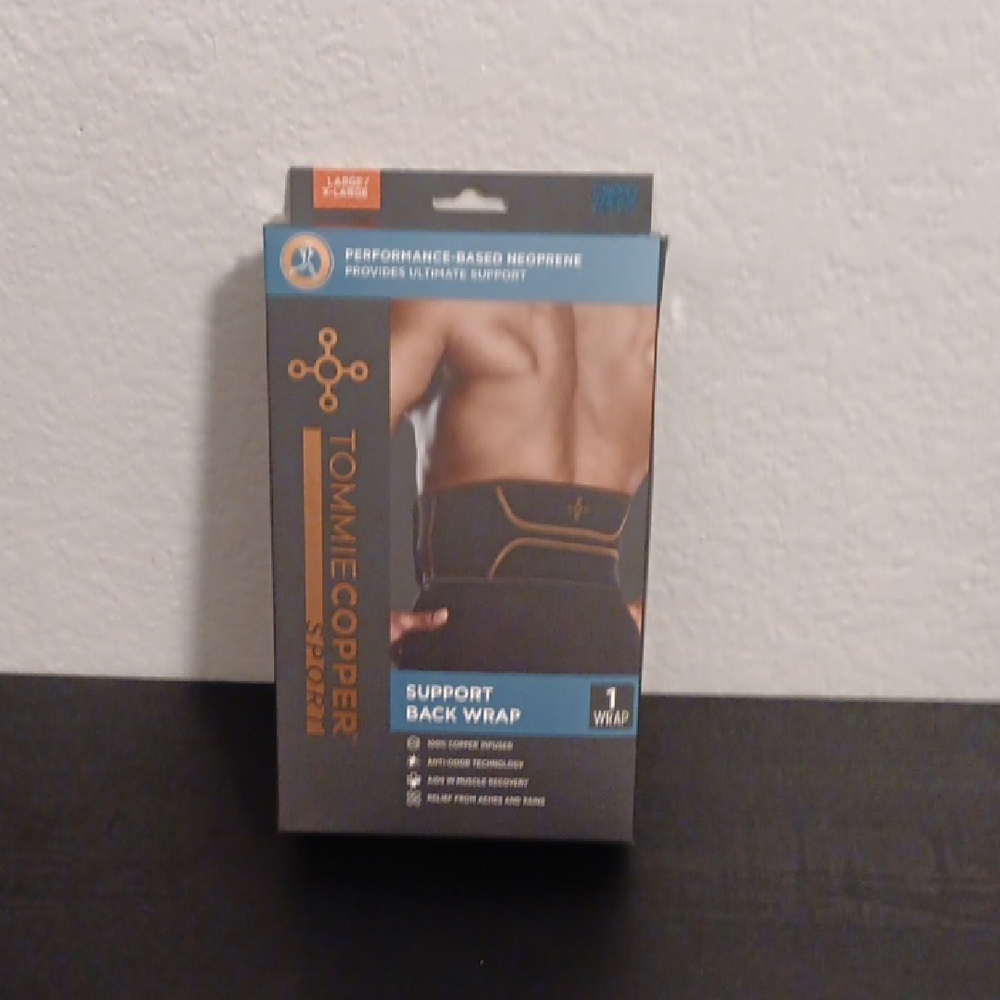 Tommie Copper Sport Support Back Wrap - Black